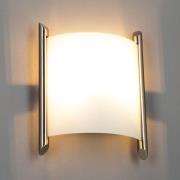 Lindby wandlamp Filippa, 20 cm, nikkel, glas, E27