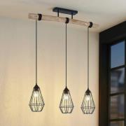 Lindby Elainy hanglamp met kooikappen 3-lamps