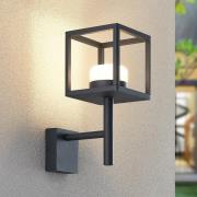 Lucande Timio buitenwandlamp, uplight, grijs, GX53, IP44
