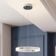 Lucande LED hanglamp Lyani, Ø 50 cm, chroom, dimbaar