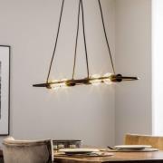 Lucande Tornike hanglamp, 4-lamps, staal
