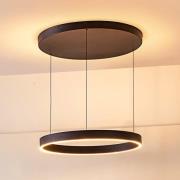 Lucande hanglamp Philine, 60 cm, zwart, ijzer