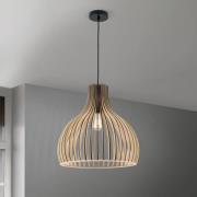 Hanglamp Erik, Ø 45 cm, hout, natuurlijke kleur, E27