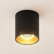 Arrchio LED plafondlamp Zaki rond zwart