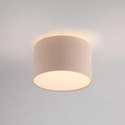 JUST LIGHT. Groene Duro plafondlamp, textiel, beige