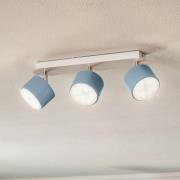 Plafondspot Cloudy 3-lamps blauw