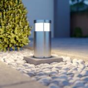 Arcchio sokkellamp Caramia, 23 cm, roestvrij staal, zeewaterbestendig