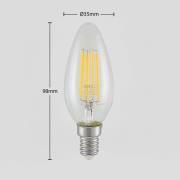 LED lamp E14 filament 4W 2.700K 3-step-dimmer