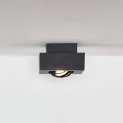 Plafondspot Xirax, 1-lamp, zwart