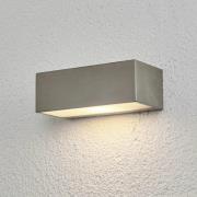 Hoekige rvs-buitenwandlamp Leonora