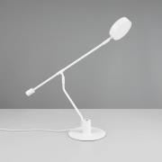 Manduro LED bureaulamp, wit, metaal, CCT, dimmer