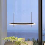 Molto Luce LED hanglamp Vuto PD, glanzend zwart, Ø 60 cm