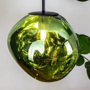 Canopus hanglamp, groen, Ø 28 cm, glas, E27