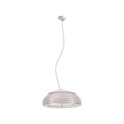 Twist hanglamp, beuken, wit, 120 cm