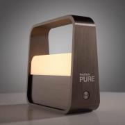 PURE LED tafellamp Pure Go, bruin, aluminium