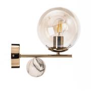 Wandlamp Toppo, goud, 1-lamp