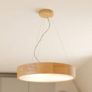 Envostar hanglamp Kerio, Ø 47 cm, eikenhout