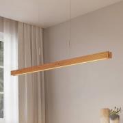 Lindby Alimara LED hout-hanglamp, 138 cm