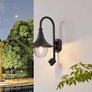 Daphne-buitenwandlamp, zwart, met sensor