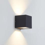Lucande LED buiten wandlamp Merjem, 12 cm, omhoog/omlaag, IP54