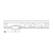 Plafond inbouwlamp Dione, IP44, 2.700 K, wit, dimbaar