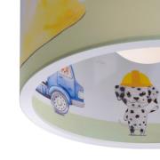 Hanglamp 25/40 bouwplaats, Ø 38 cm, geel, E27, 1-lamp