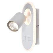 LED wandlamp Kimon, wit