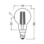 OSRAM LED lamp druppelfilament E14 2,2W 4000K 470lm