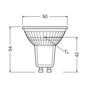 OSRAM LED lamp PAR16 reflector GU10 3,3W 100° 2.700K