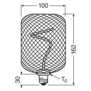 OSRAM Decor LED Spiraalfilament vierkant E27 3,5W goud 1.800K