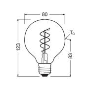 OSRAM LED Vintage G80 E27 7,2W 927 Spiraal gloeidraad helder dimbaar