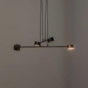 Modus 4 hanglamp, staal, 4-lamps, GX 53, zwart