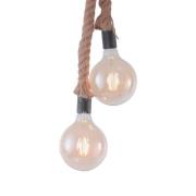 Hanglamp Rope met kabel, 2-lamps