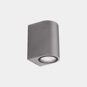 LEDS-C4 Buitenwandlamp Bob Single, grijs, breedte 7 cm, aluminium