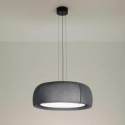 LEDS-C4 LED hanglamp Gong, grijs, 2.700 K, Ø 61,2 cm, stof