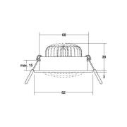 BRUMBERG BB34 RC driver ronde aansluitdoos structuur wit