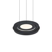 LED hanglamp Lys, zwart, Ø 45 cm, CCT, afstandsbediening