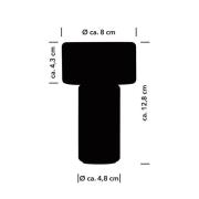 Tiny-B LED tafellamp, zwart, hoogte 13 cm, IP54, USB