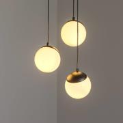 Hanglamp Sfera 3-lamps glas/metaal zwart