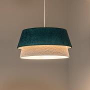 Hanglamp Boucle, Ø 50 cm, groen/ecru