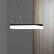 Hanglamp Nero, kunststof, zwart, 1-lamp, 32 W