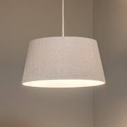 Euluna hanglamp Boucle, textiel ecru, Ø 50 cm, 1-lamp