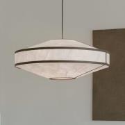 New Works hanglamp Kite, Ø 75 cm, wit / zwart, 3-lamps.