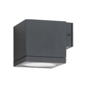 Buitenwandlamp 5161, zwart, aluminium, glas, 1 x GU10