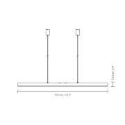 UMAGE LED hanglamp Hazel Branch, wit/staal, 150 cm