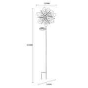 LED grondspies lamp 36571, bloem, windgong, metaal
