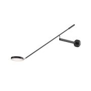 Maytoni LED wandlamp Fad, zwart, metaal 100 cm verstelbaar