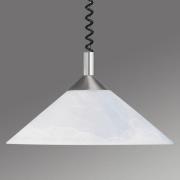 Saturn instelbare hanglamp, mat nikkel