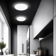 Aqua LED paneel, Ø 30 cm, wit, metaal/kunststof CCT dimbaar