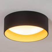 Plafondlamp Riu, zwart/goud, staal, Ø 35 cm